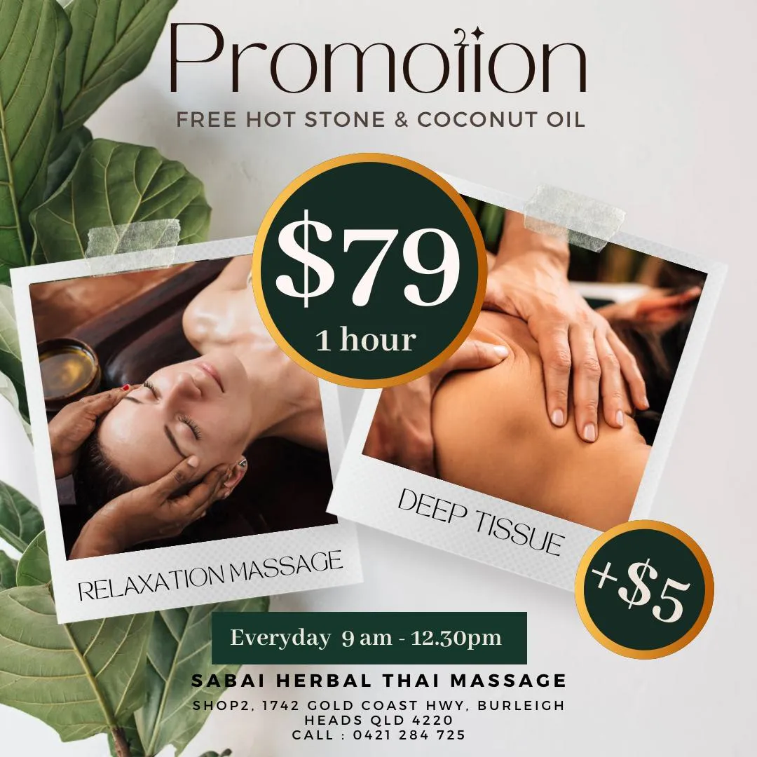 Sabai Herbal Thai Massage | Best Massage in Burleigh Heads, Gold Coast